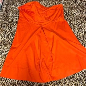Orange contain dress